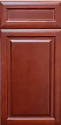 Mudroom cabinets in Cherry Glaze