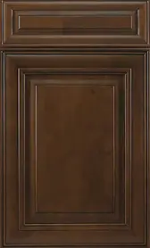 Mudroom cabinets in Chocolate Glazed