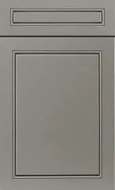 Greige custom bar cabinets in