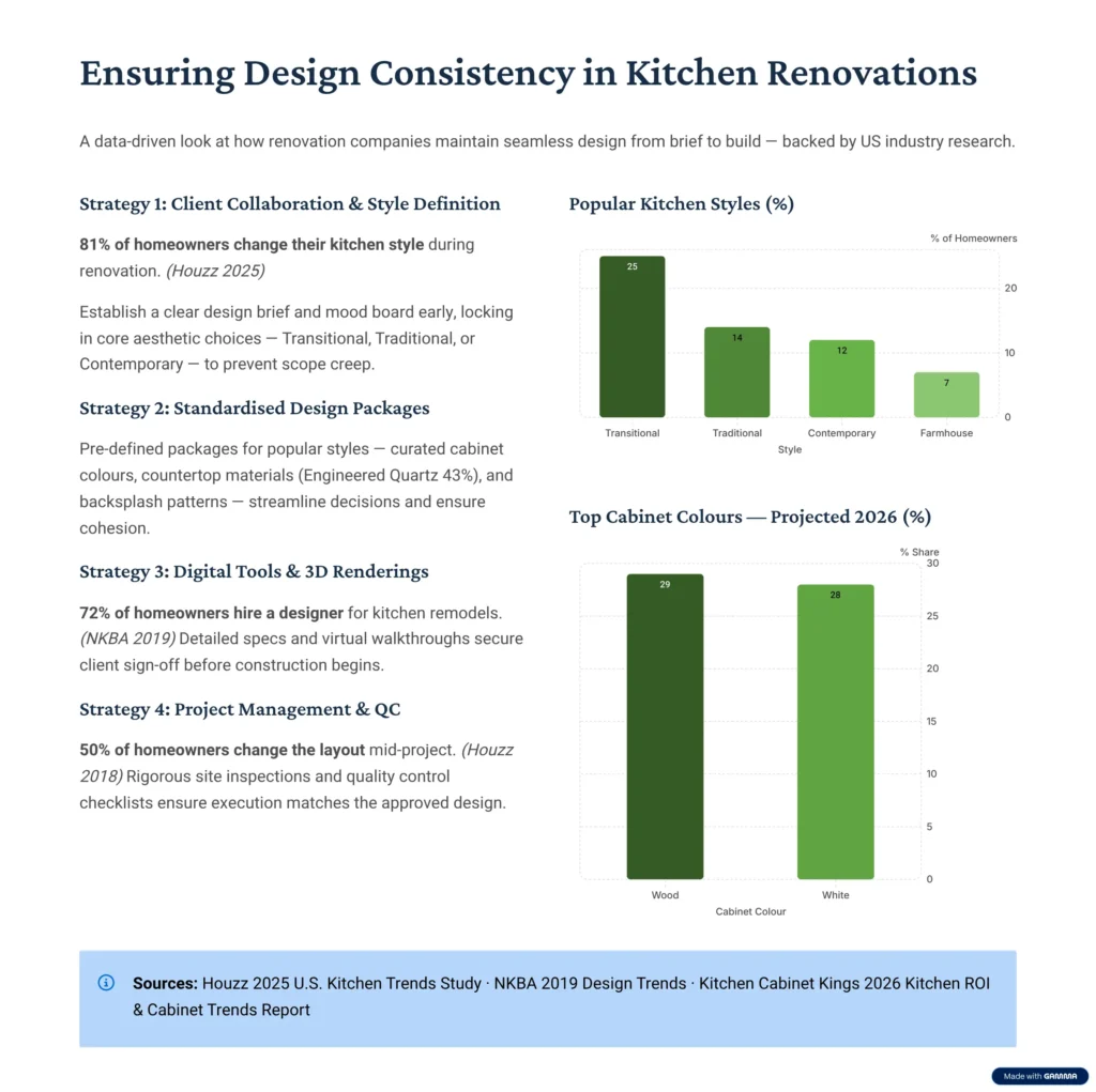 How Does a Kitchen Renovation Company Ensure Consistency in Design Throughout the Project?