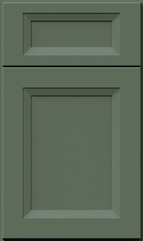 Bevel Green kitchen cabinets for Brecksville Ohio homes