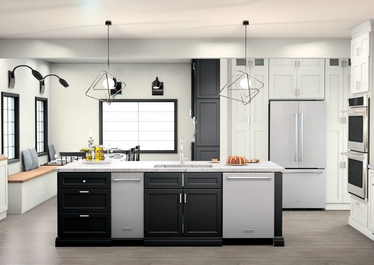 New kitchen design plan drawn for a Lyndhurst Ohio remodel