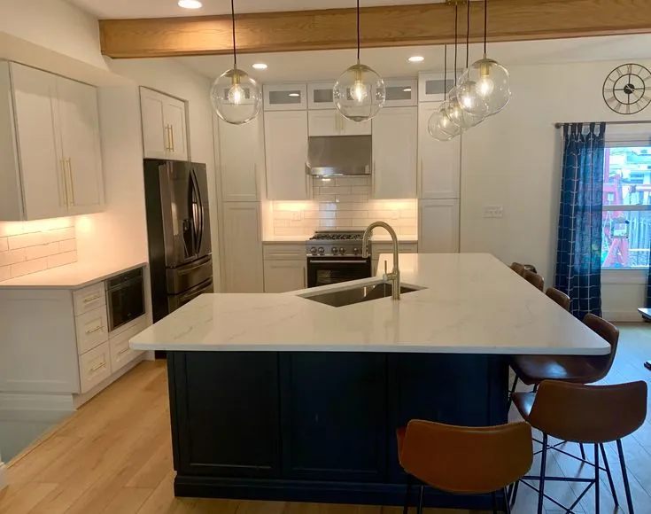 Kitchen remodel with new cabinets and countertops for a Brecksville Ohio home