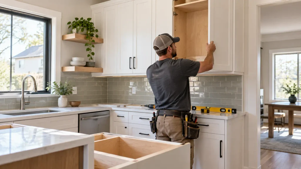 custom kitchen cabinet installation Northeast Ohio home