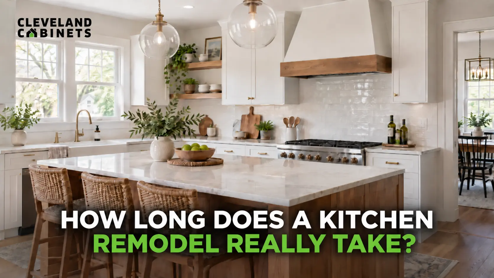 Kitchen remodeling in Fairview Park near Rocky River, bright modern kitchen renovation