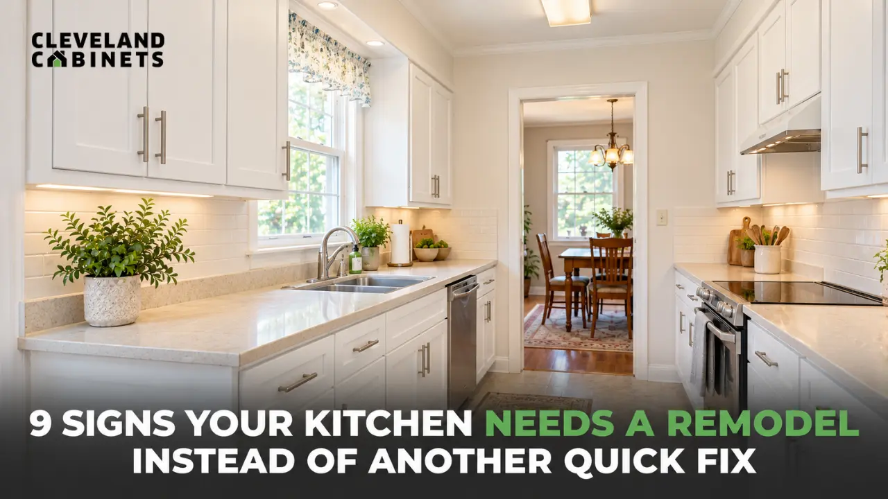Kitchen remodeling Fairview Park, a dated Rocky River kitchen showing the signs it needs a remodel